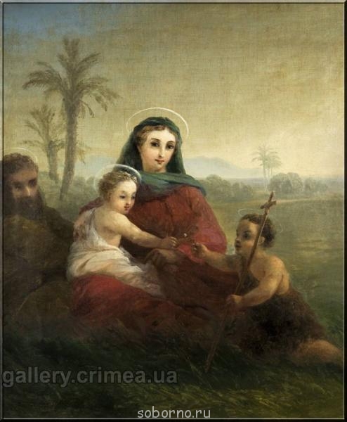 Иван Константинович Айвазовский - Богоматерь с Младенцем..jpg