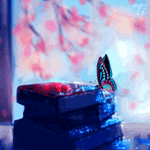 Аватар, аватар, аватар.... - 99px_ru_avatar_170689_golubaja_babochka_sidit_na_knigah_kotorie_stojat_na.gif