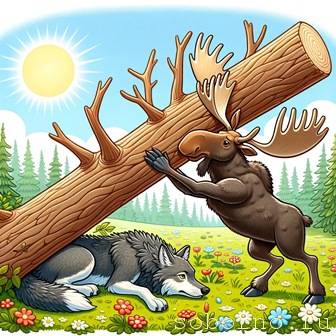 Виктор Шамонин-Версенев СТИХИ И СКАЗКИ - Волк и лось (1).jpg