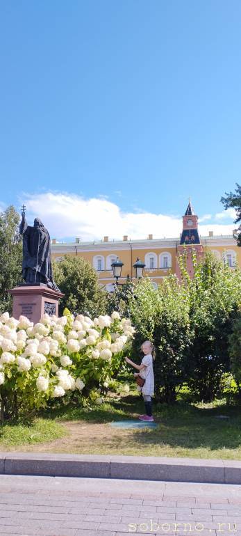 Анечка ,гортензии и памятник свщм. Ермогену в Александровском саду - IMG_20250817_125026.jpg