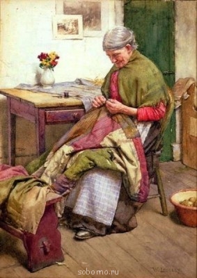 Из забытья... - 46566597_Walter_Langley__The_Old_Quilt.jpg
