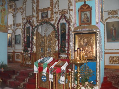 икона Николая Чудотворца с частичкой его мощей