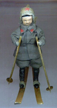 Интересное в интернете - Красноармеец на лыжах. Украшение для елки. СССР. 1930-е годы.png