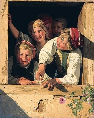 Любимые картины - Ф.Вальмюллер Дети в окне.jpg